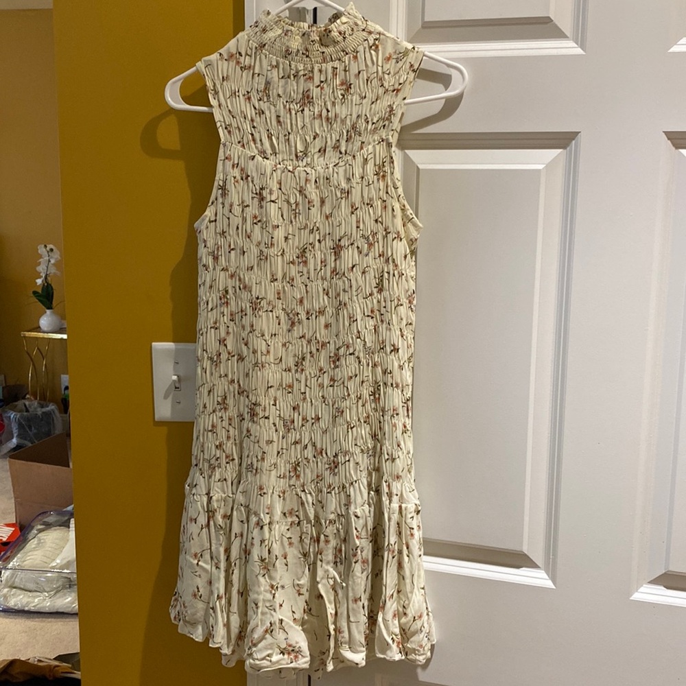 Petal & Pup maternity / bump friendly floral mock neck dress